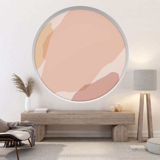 Optical Illusions Round Arch Wall Sticker - Modern