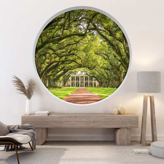 Optical Illusions Round Arch Wall Sticker - Path