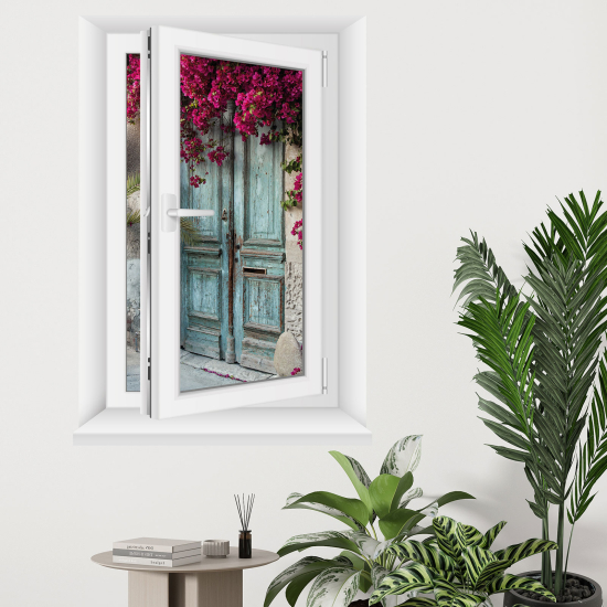 Optical Illusions Window Wall Sticker - Door