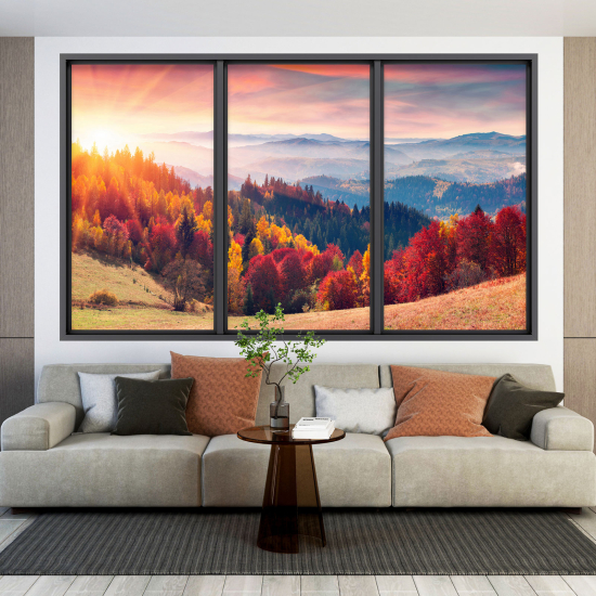 Optical Illusions Window Wall Sticker - Landscape