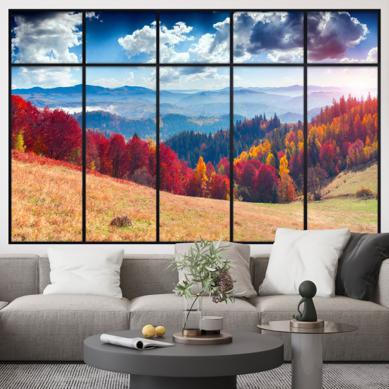 Optical Illusions Window Wall Sticker - Landscape