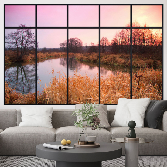 Optical Illusions Window Wall Sticker - Landscape