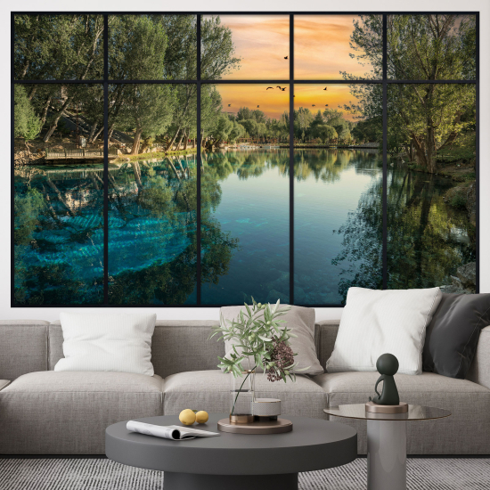 Optical Illusions Window Wall Sticker - Landscape