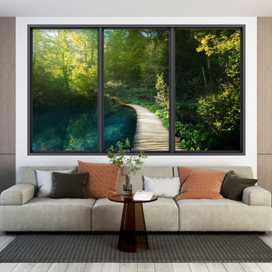 Optical Illusions Window Wall Sticker - Path