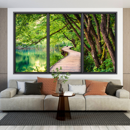 Optical Illusions Window Wall Sticker - Path