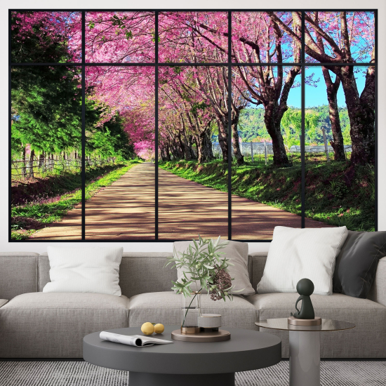 Optical Illusions Window Wall Sticker - Path