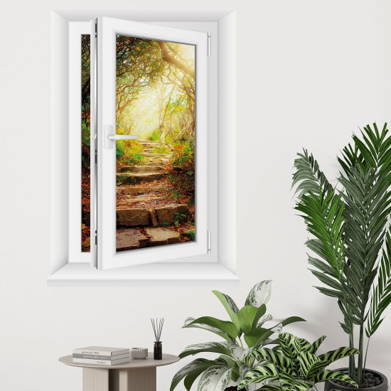 Optical Illusions Window Wall Sticker - Path