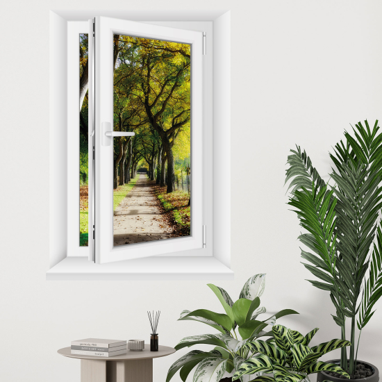 Optical Illusions Window Wall Sticker - Path