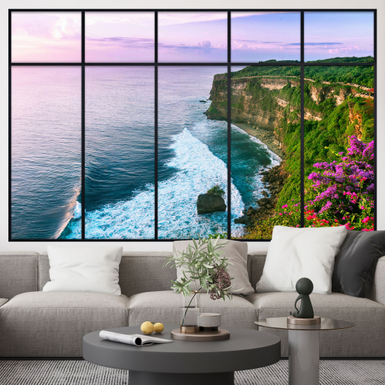 Optical Illusions Window Wall Sticker - Sea View