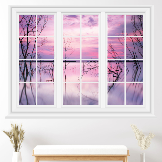 Optical Illusions Window Wall Sticker - Sea view