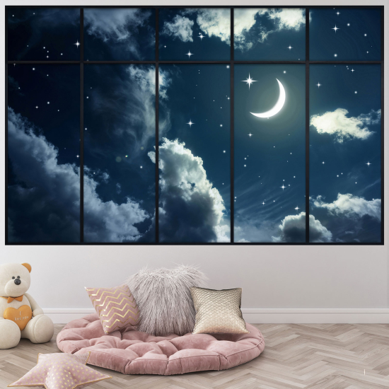 Optical Illusions Window Wall Sticker - Sky