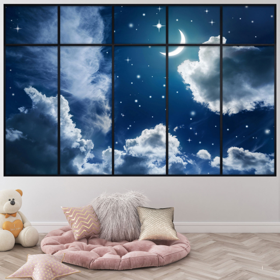 Optical Illusions Window Wall Sticker - Sky