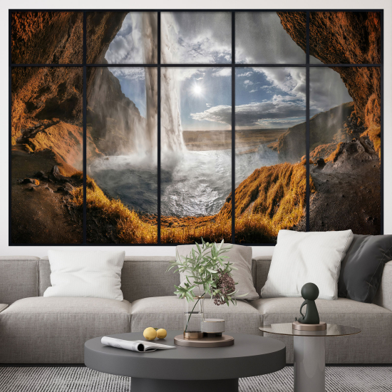 Optical Illusions Window Wall Sticker - Waterfall