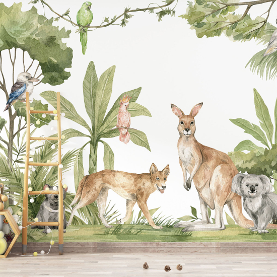 Panoramic Wallpaper - Kid Wall Mural - Animals of Australia