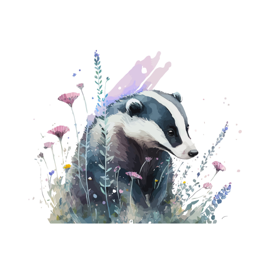 Panoramic Wallpaper - Kid Wall Mural - Badger