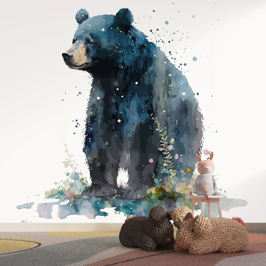 Panoramic Wallpaper - Kid Wall Mural - Bear