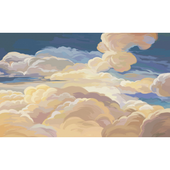 Panoramic Wallpaper - Kid Wall Mural - Clouds