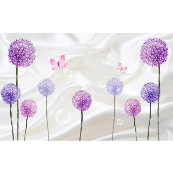 Panoramic Wallpaper - Kid Wall Mural - Dandelion flowers