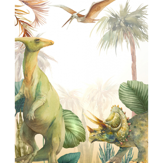 Panoramic Wallpaper - Kid Wall Mural - Dinosaurs