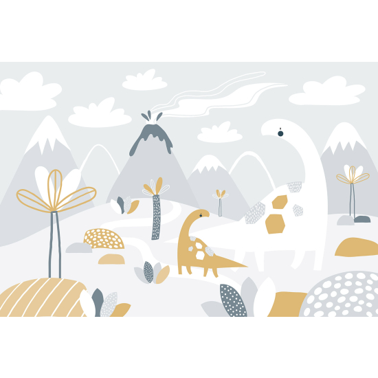 Panoramic Wallpaper - Kid Wall Mural - Dinosaurs