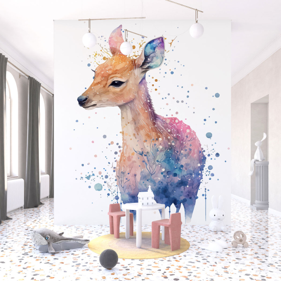 Panoramic Wallpaper - Kid Wall Mural - Doe