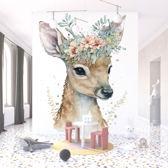 Panoramic Wallpaper - Kid Wall Mural - Doe