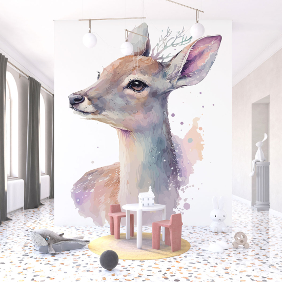 Panoramic Wallpaper - Kid Wall Mural - Doe