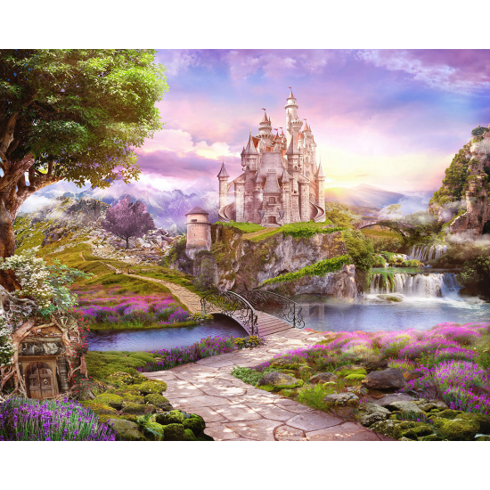 Panoramic Wallpaper - Kid Wall Mural - Enchanted Castle