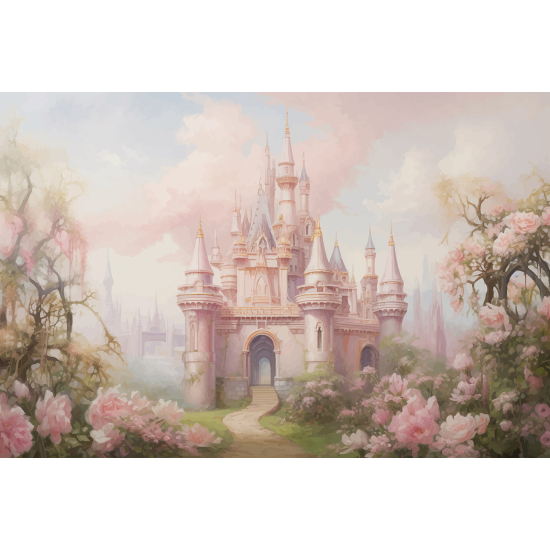 Panoramic Wallpaper - Kid Wall Mural - Enchanted Castle