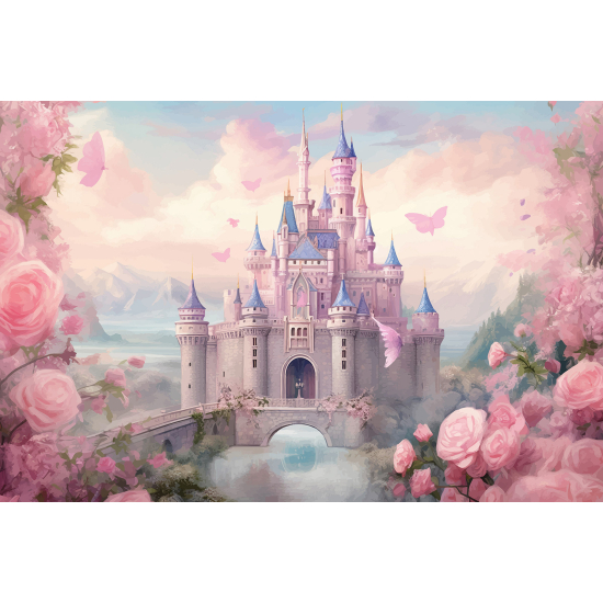 Panoramic Wallpaper - Kid Wall Mural - Enchanted Castle