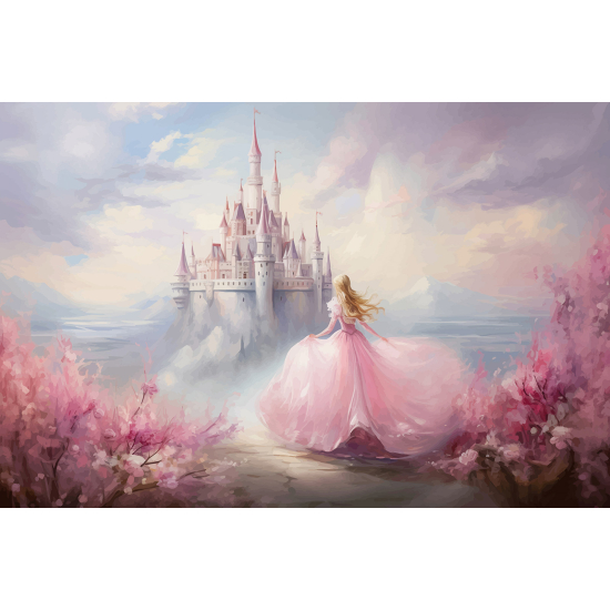 Panoramic Wallpaper - Kid Wall Mural - Enchanted Castle