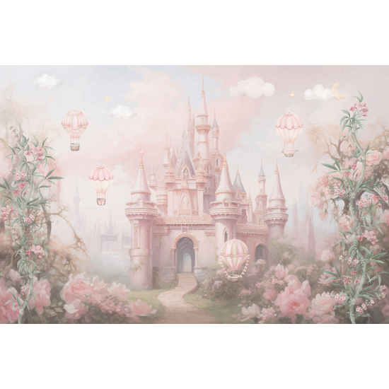 Panoramic Wallpaper - Kid Wall Mural - Enchanted Castle