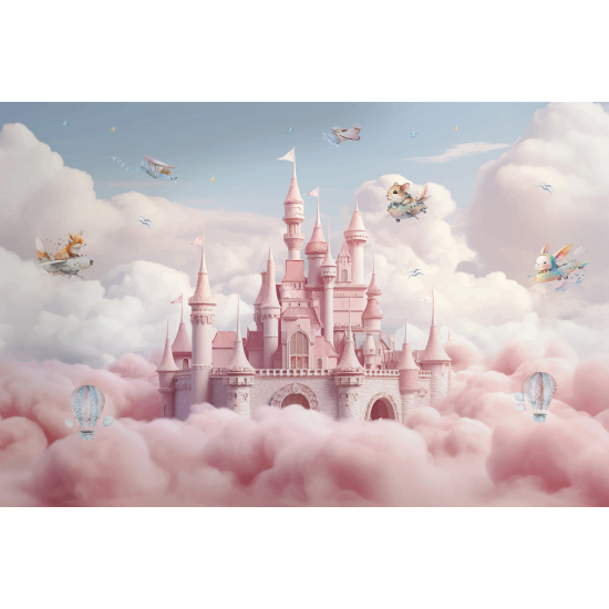 Panoramic Wallpaper - Kid Wall Mural - Enchanted Castle