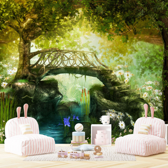 Panoramic Wallpaper - Kid Wall Mural - Enchanted Forest