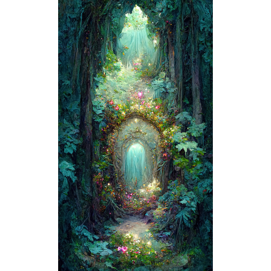 Panoramic Wallpaper - Kid Wall Mural - Enchanted Forest