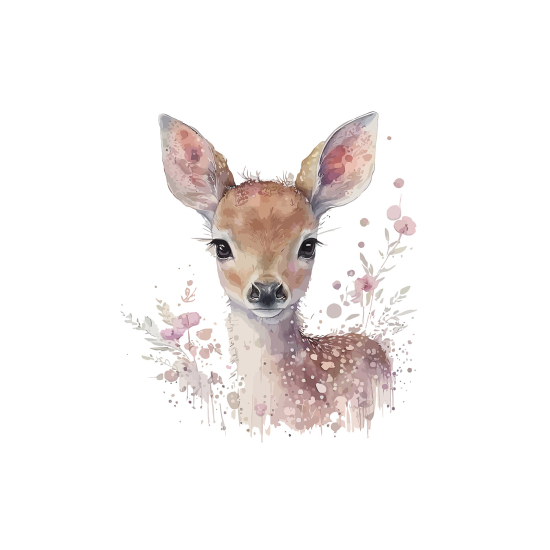 Panoramic Wallpaper - Kid Wall Mural - Fawn