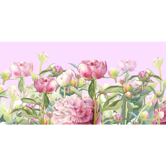 Panoramic Wallpaper - Kid Wall Mural - Flowers