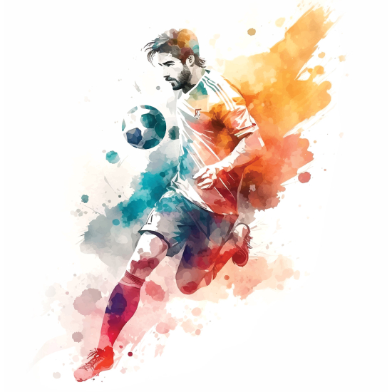 Panoramic Wallpaper - Kid Wall Mural - Footballer