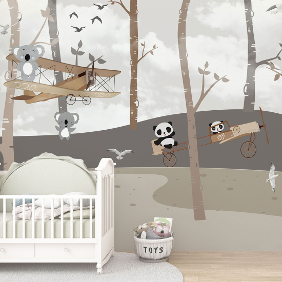 Panoramic Wallpaper - Kid Wall Mural - Forest