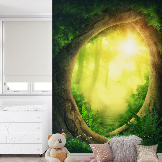 Panoramic Wallpaper - Kid Wall Mural - Forest