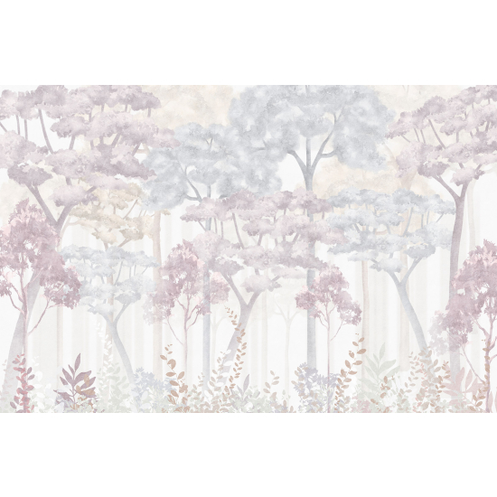 Panoramic Wallpaper - Kid Wall Mural - Forest