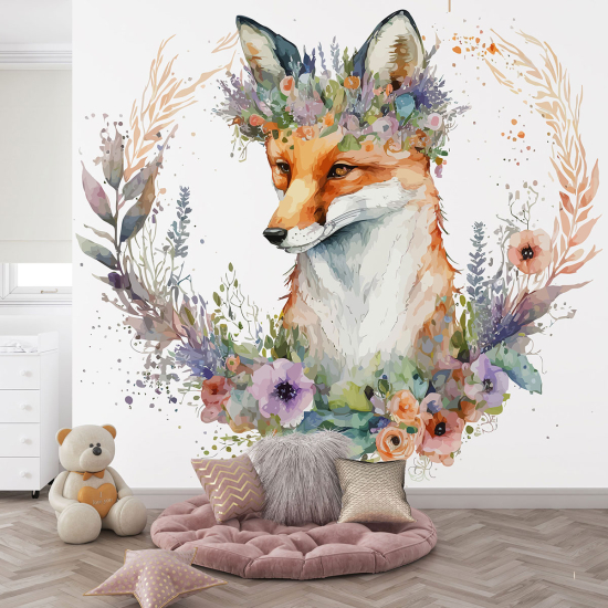 Panoramic Wallpaper - Kid Wall Mural - Fox