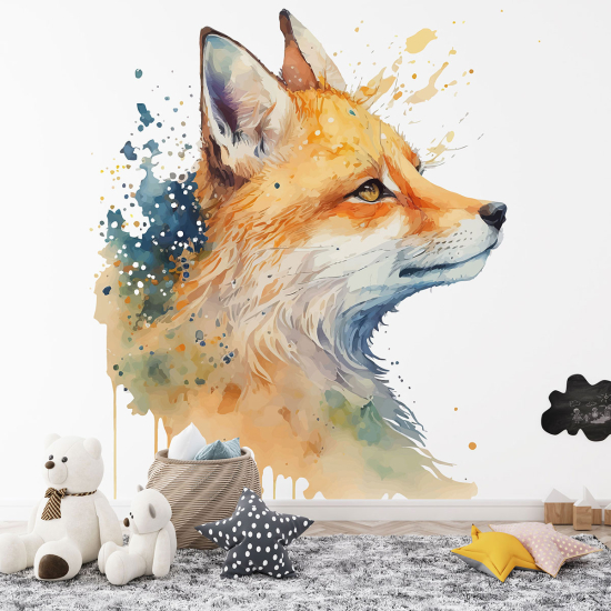 Panoramic Wallpaper - Kid Wall Mural - Fox