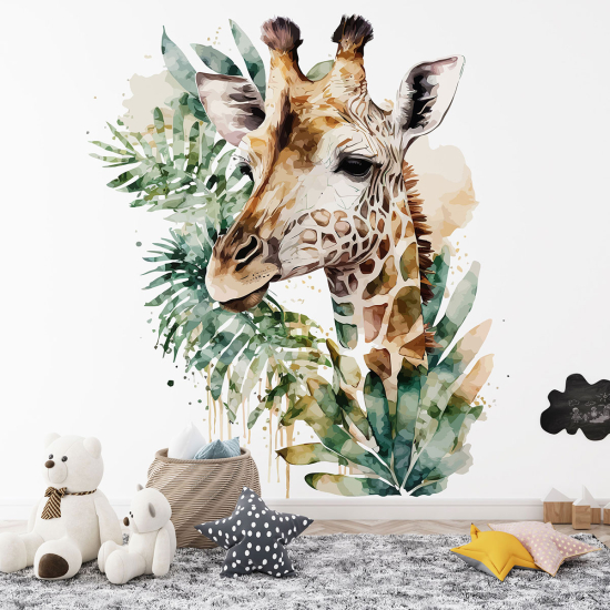 Panoramic Wallpaper - Kid Wall Mural - Giraffe