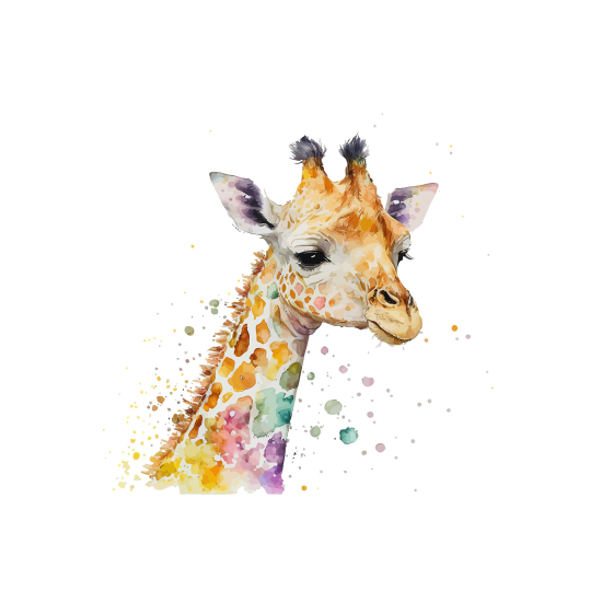 Panoramic Wallpaper - Kid Wall Mural - Giraffe