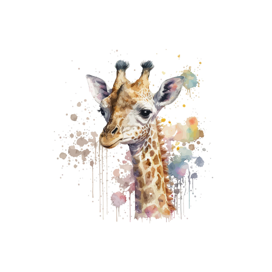 Panoramic Wallpaper - Kid Wall Mural - Giraffe