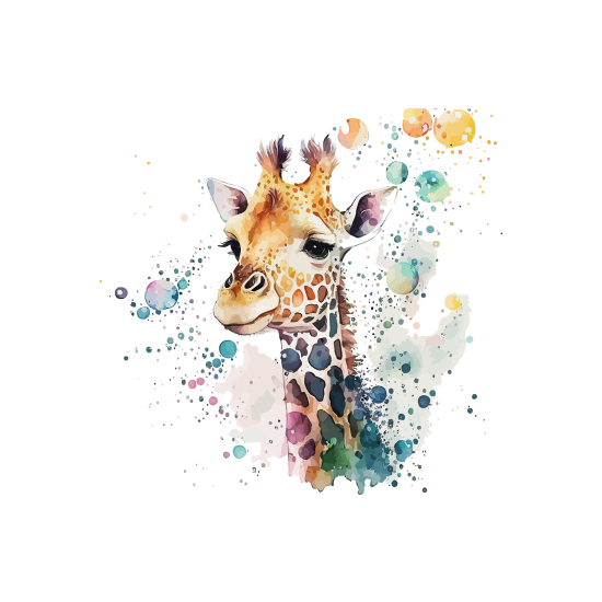 Panoramic Wallpaper - Kid Wall Mural - Giraffe