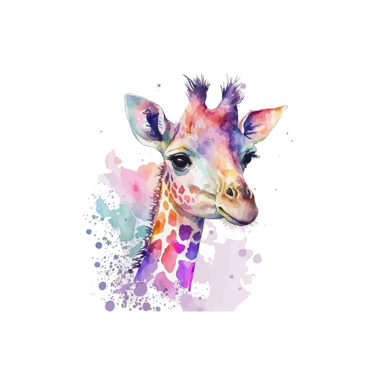 Panoramic Wallpaper - Kid Wall Mural - Giraffe