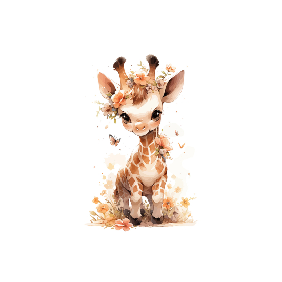 Panoramic Wallpaper - Kid Wall Mural - Giraffe