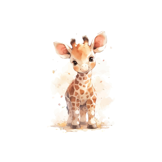 Panoramic Wallpaper - Kid Wall Mural - Giraffe